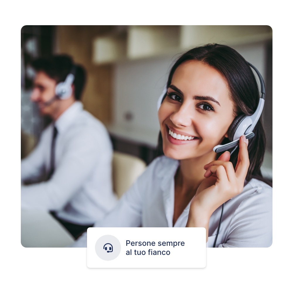 Assistenza umana, non bots