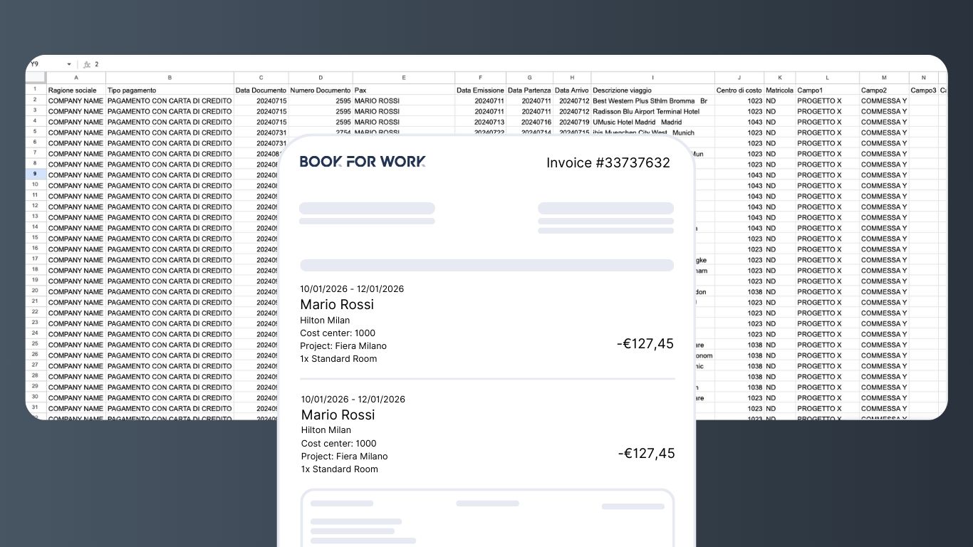 Fatture in PDF o Excel